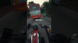 How to overtake long vehicle on blind spot 🫣🏍️| Interceptor 650 #shorts #interceptor650 #moto