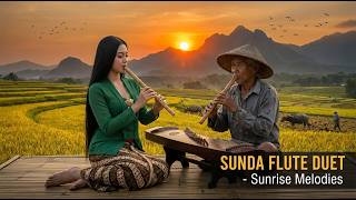 Suara Alam & Musik Sunda Asli 🎋 Relaksasi Suling Bambu dan Kecapi di Tengah Pesawahan Indah