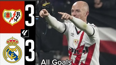 RAYO VALLECANO 3 - 3 REAL MADRID HIGHLIGHTS  LALIGA                             #laliga #realmadrid