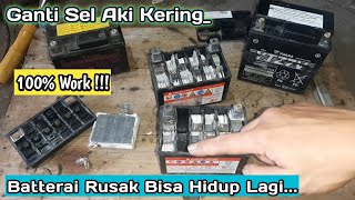 Cara Memperbaiki Aki Kering Yang Rusak & Mati Total