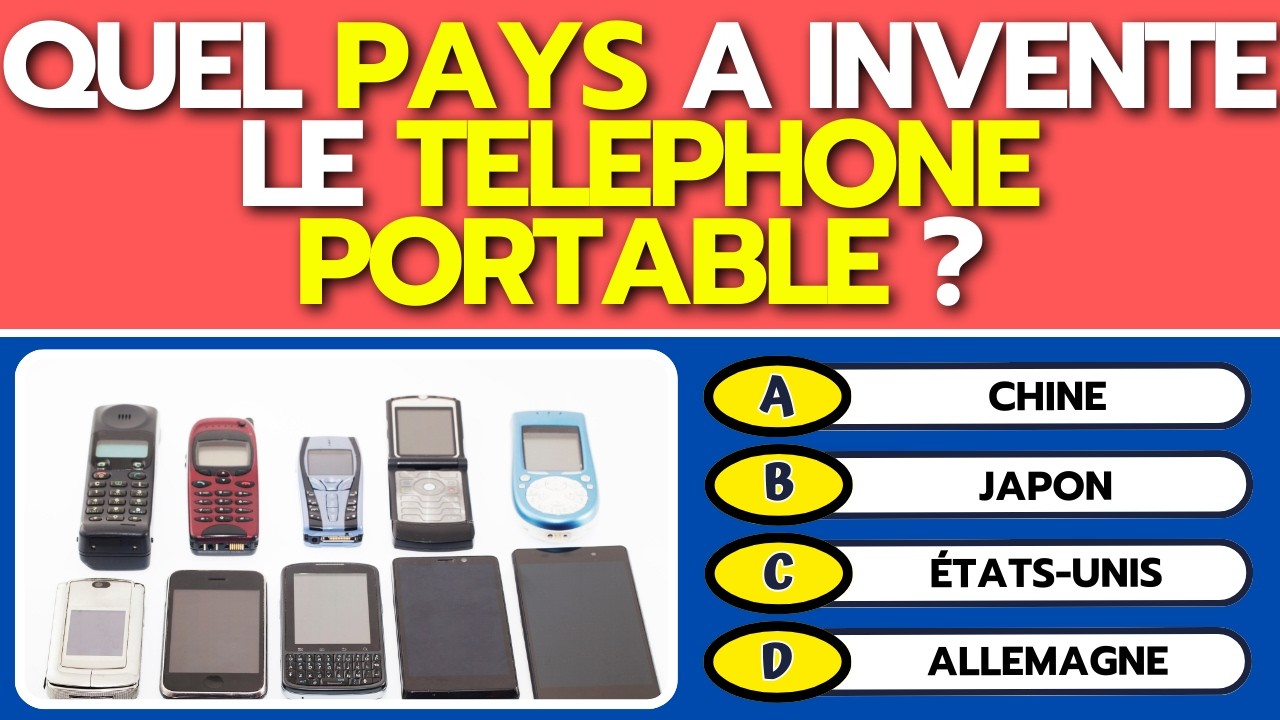 Peux-tu Deviner le Pays Derrière Ces Inventions ? 🧠 Défi Quiz Géographie de 40 Questions ! 🌎