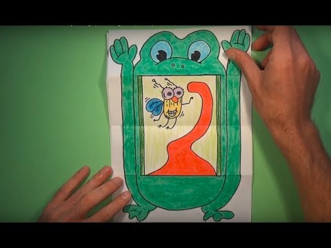 How To Draw A Funny Frog (Folding Surprise) - YouTube