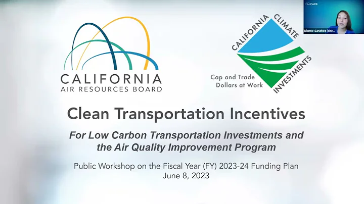 Kickoff to the FY 2023-24 Clean Transportation Incentives Funding Plan Development Process