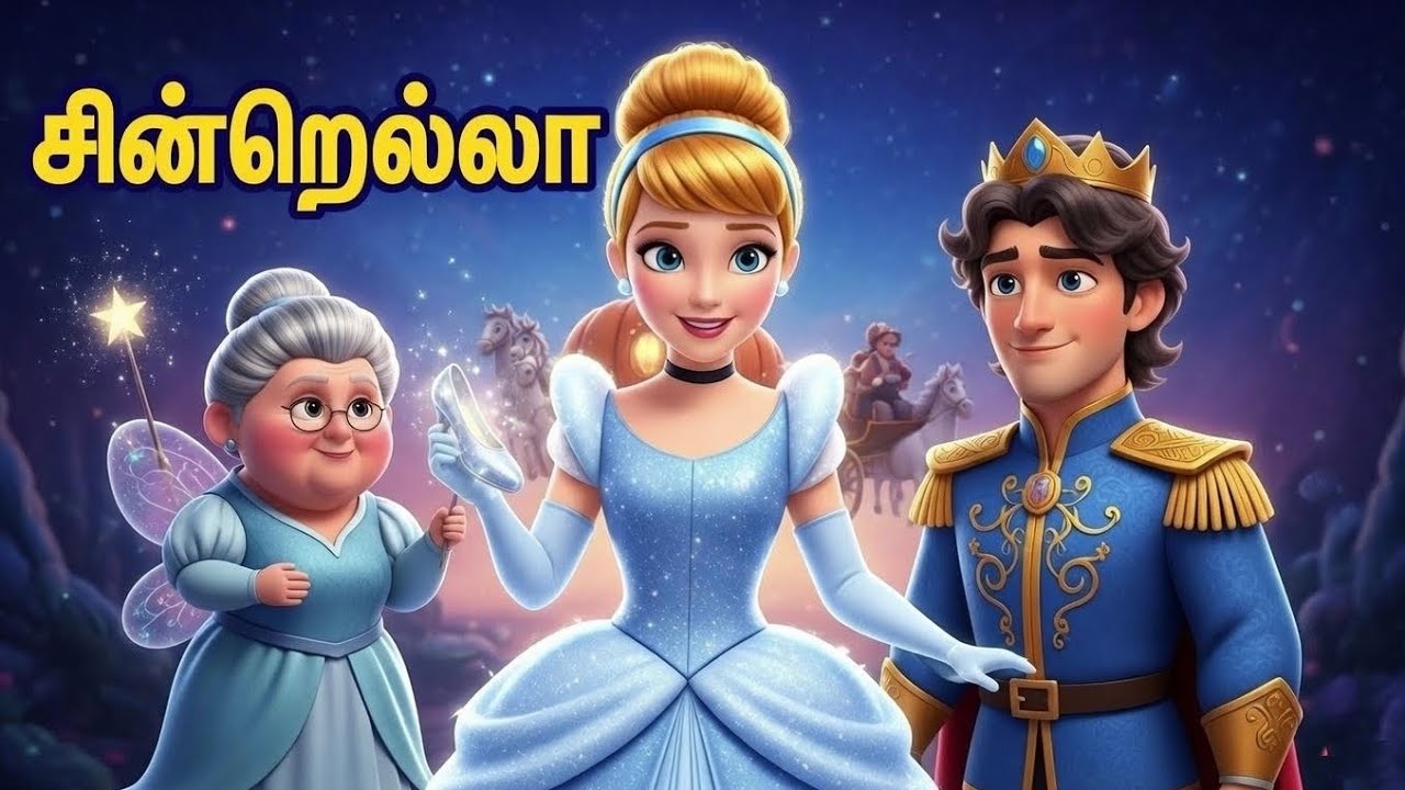 சின்றெல்லா | Cinderella in Tamil | Fairy Tales in Tamil | Bedtime Story|Cinderella full story