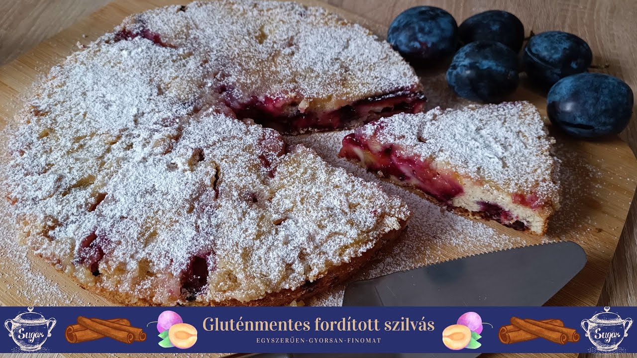 Szupergyors gluténmentes fordított szilvás 🍑💜 vagy almás 🍎 sütemény 🥮