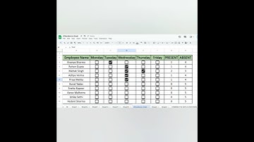 💡 Use COUNTIF to count present days fast! #shorts #trending #viral #excel #tips #youtubeshorts
