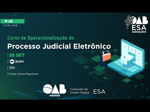 PJE-CURSO DE OPERACIONALIZAÇÃO DO PROCESSO JUDICIAL ELETRÔNICO