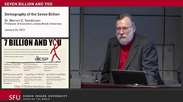 Q&A after Demography, the 7 Billion, and You lecture at SFU