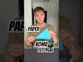 I Tested Paper Bomb 💣 Loud Origami DIY #origami #DIY #paper #papercraft #hack #hacks #trick