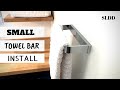 Towel Bar Install (modern &amp; minimalist) Bathroom Remodel Renovation