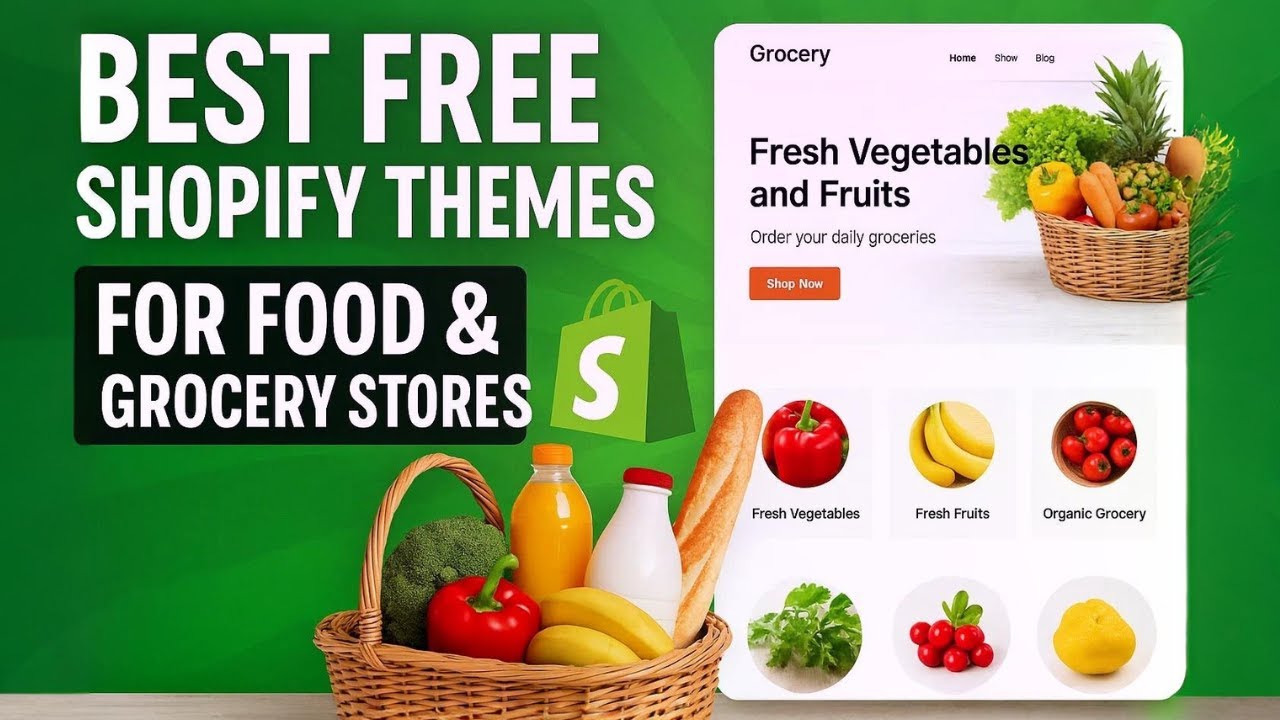 7 Best Free Shopify Themes for Food & Grocery Stores 2025