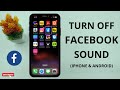 How to Turn Off Facebook Sounds On iPhone (2024)
