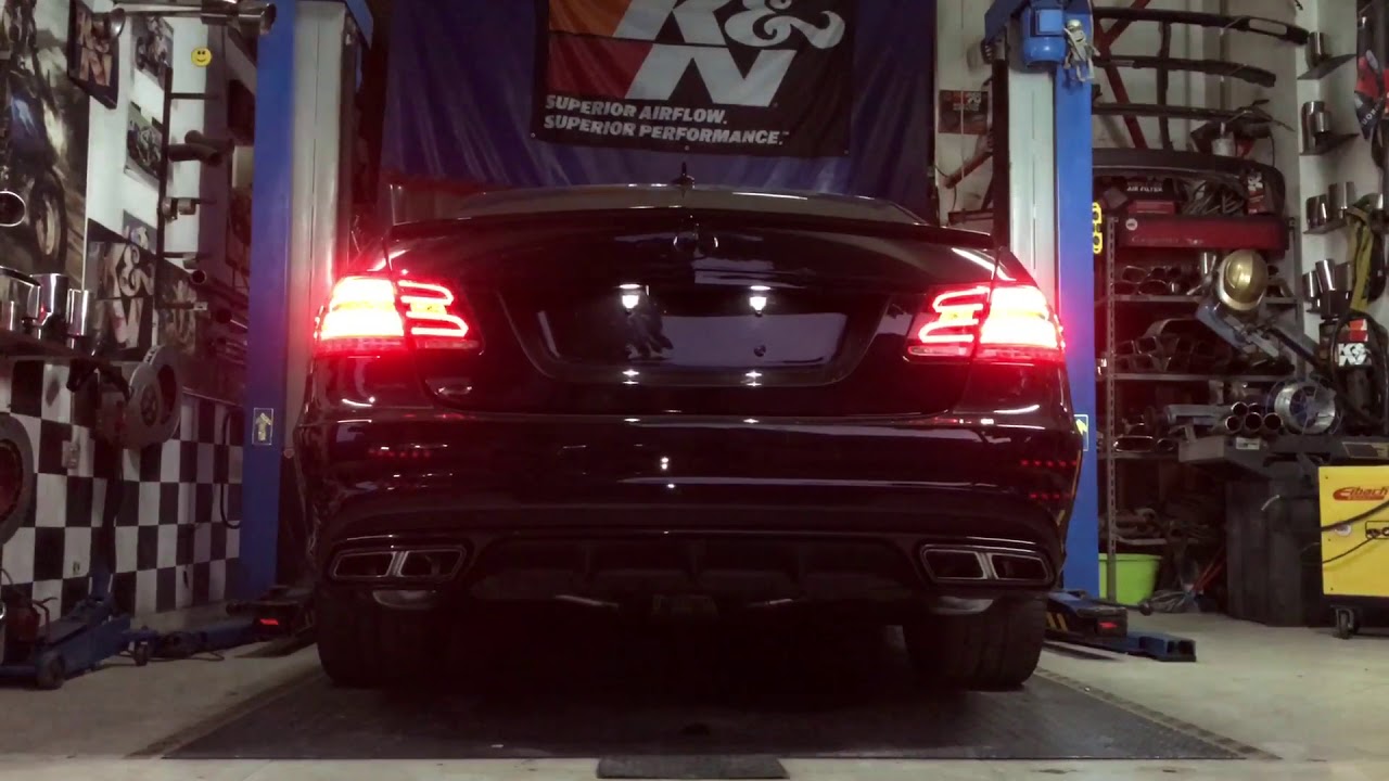 2015 MERCEDES BENZ E63 AMG S SUPERSPRINT EXHAUST SYSTEM LOUD START ...