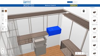 New 3D Closet Design Tool | OrganizedLiving.com screenshot 5