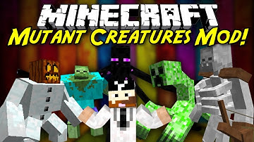 Minecraft Mod Showcase: Mutant Creatures! [1.6.4] NEW SKELETON MUTANT!