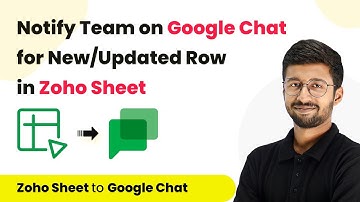 How to Notify Team Members on Google Chat for New Or Updated Row in Zoho Sheet