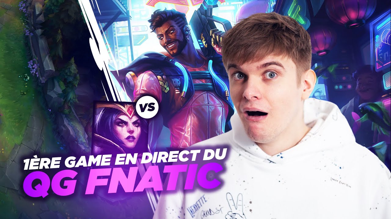 RHOBALAS : GAME VIEWERS | 1ERE GAME EN DIRECT DU QG FNATIC - AKSHAN VS LEBLANC | LOL FR