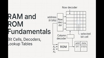 RAM and ROM Explained: Bit Cells, Decoders, and Lookup Tables