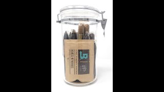 Acrylic Cigar Humidor Jar with Boveda 69% 2-Way Humidity System, 25 Cigar Capacity