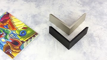 Corner Samples - Custom-made Metal Picture Frames: 3/8" Shadow Box, Nielsen