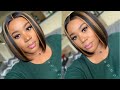 Straight Out The Box!!! Perfect For Beginners 🤔| 5x5 Closure Highlight Bob Wig | MyfirstWig