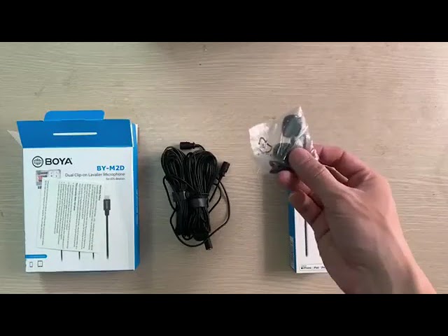 Boya by-M2d Digital Dual Lavalier Microphone Designed for Ios Devices.