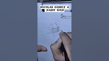 Nicolas Gomez A name sign|stylish signatures of Nicolas Gomez A name #signature #autographed#signed