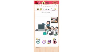 "Find the criminal" Brain Test Level 340 Quick Guide