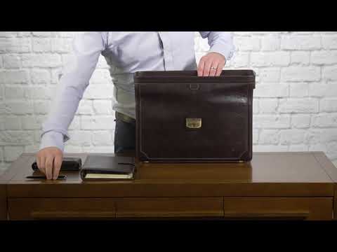 HOW TO PACK | The Basilio Men's Leather Lawyers Briefcase