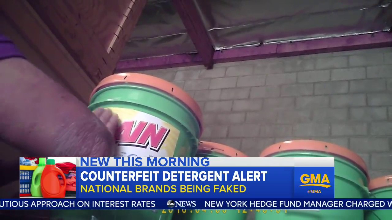 WATCH: Counterfeit... laundry detergent? National brands are being faked and the problem is very rea