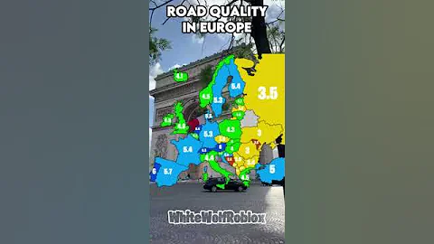 Road Quality In Europe! #map #viral #europe #geography