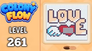 Colony Flow Level 261 walkthrough & solution Gameplay Easy