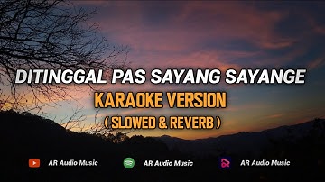 Ditinggal Pas Sayang Sayange | Karaoke ( Slowed & Reverb ) | Lirik Viral Tik Tok