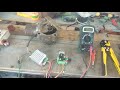 Excavator engine RPM motor working video