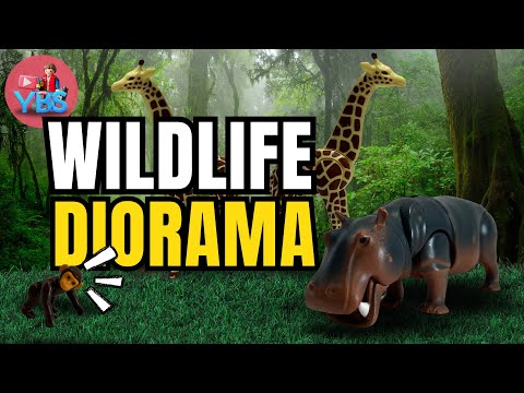 Build And Learn Animal Names | Playmobil Wildlife Diorama