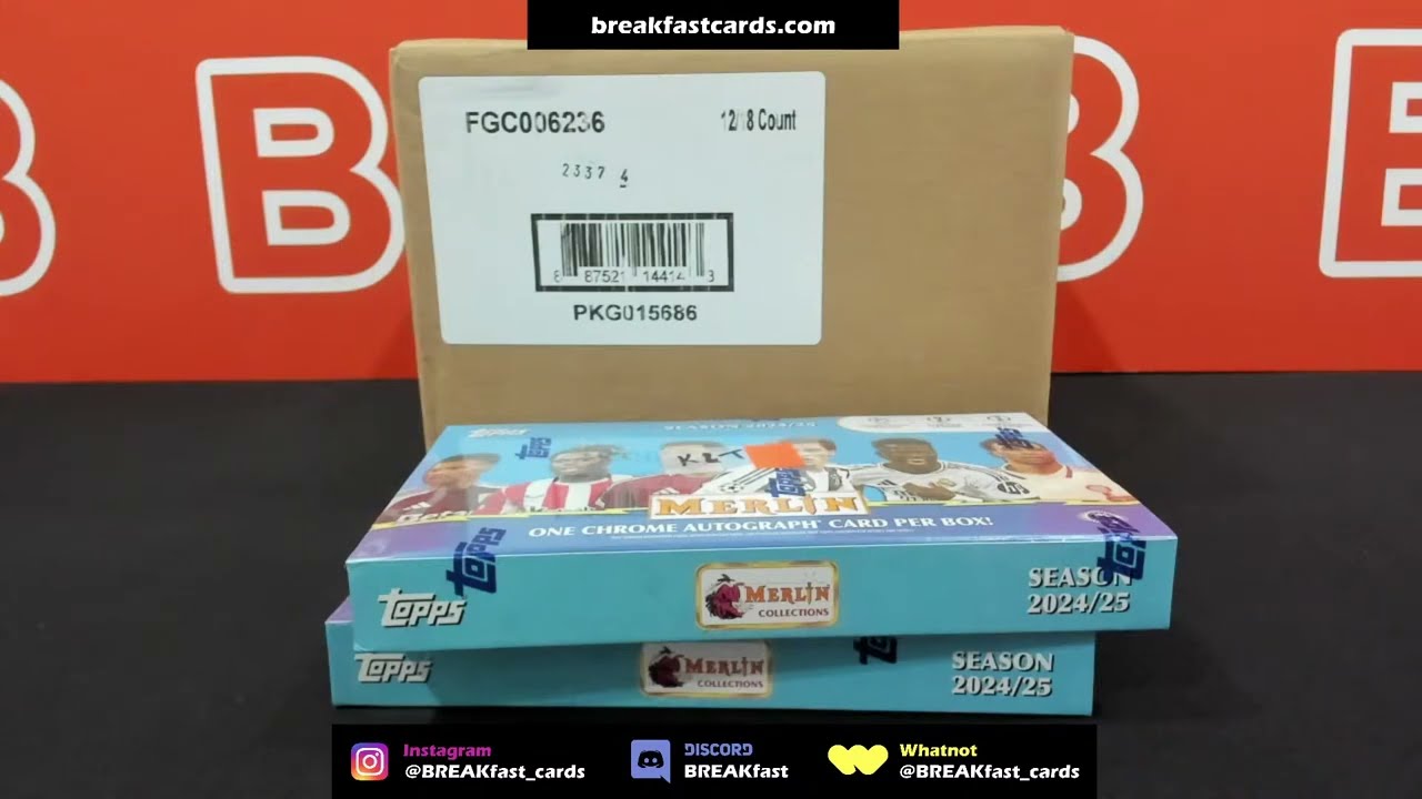 GROUP BREAK # 376 24-25 Merlin Chrome UEFA Hobby Case (12-box) PYT PYP & PERSONAL # 801-803