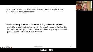 Lekcija: "Konflikti attiecībās ar citiem un sevi – cēlonis, sekas, risinājumi"