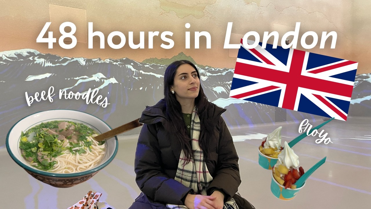 48 hours in London | Travel Vlog | beef noodles, art exhibitions, £1 comedy show 