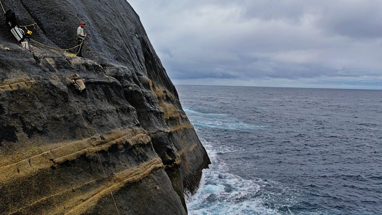 Fishing from a Huge Cliff Catch and Cook