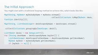 How to Use Java Streams to Merge Two Maps while Handling Errors with MyDesk Instances