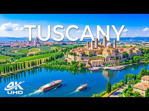 Tuscany 4K | Timeless Italian Countryside – Rolling Hills, Historic Towns & River Views