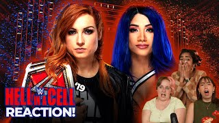Girls (newish to wrestling) react to 🔥HELL IN A CELL 2019🔥 Becky Lynch vs Sasha Banks! #wwe