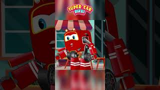 Supercar Rikki And the Fire Truck Saves the City from Thief! 02 #rikkishorts #mylittletvcartoon