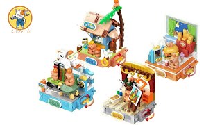 LEGO Capybara’s daily life set | Unbox & Build | Unofficial LEGO (Part 2) Wealth