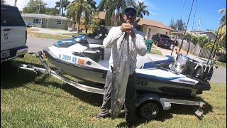 Monster Kingfish On My Seadoo Fish Pro.