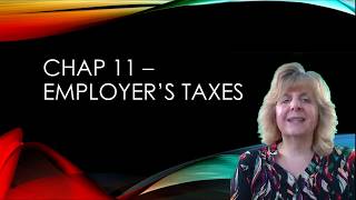 Chapter 11 Employer Taxes