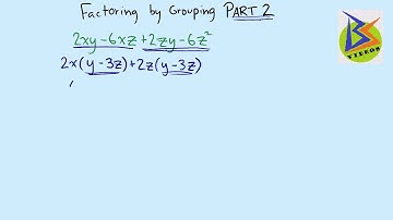 Algebra Factoring Polynomials by Grouping PART 2