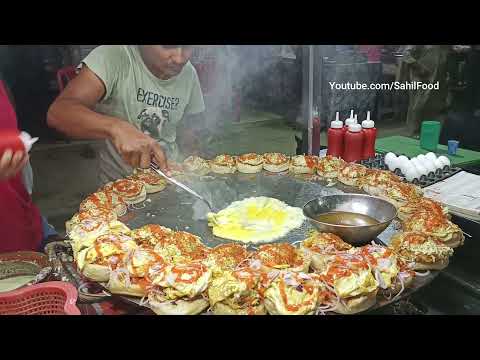 BURGER MAKING | Super Fast Cooking Skills | Egg Bun Kabab at Street Food of Karachi Pakistan