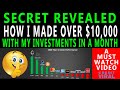 Secret Revealed! How I Made Over $10,000 With My Investments | Credit Viral