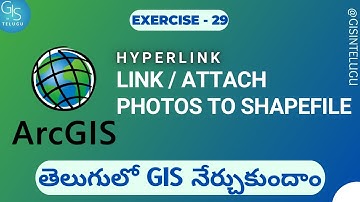 How to Link Photos [Hyperlink] in ArcGIS | GIS in Telugu